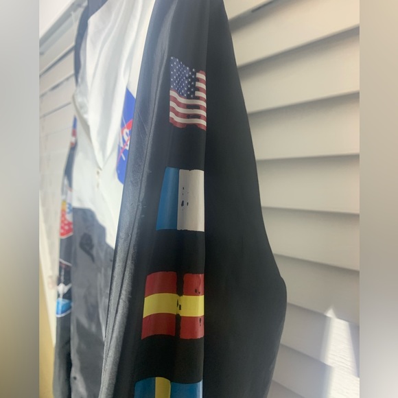 NASA Adult Medium Chemistry Size S Flags 1980 Spacelab Lightweight Hoodie Jacket - Picture 8 of 10